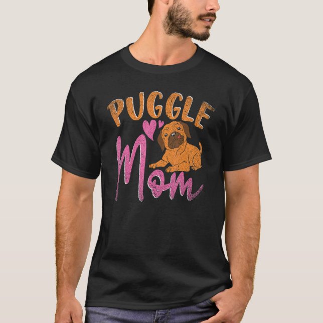 Puggle-Mutter Hund   Hundebesitzer Tier Muttertag  T-Shirt (Vorderseite)