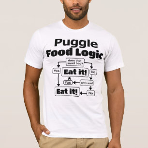 Puggle Nahrungsmittel-Logik T-Shirt