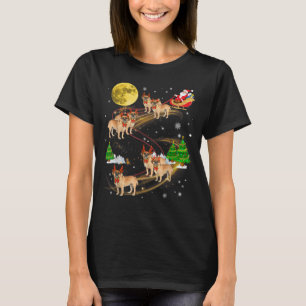 Puggle Rentier Weihnachtslieder Weihnachtsfeier T-Shirt