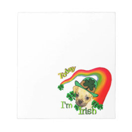 Puggle St Patricks Day Notizblock