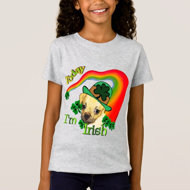 Puggle St Patricks Day T-Shirt (Vorderseite)