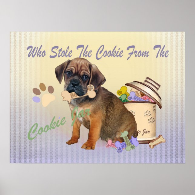 Puggle Stole Cookie aus dem Cookie Jar Poster (Vorne)