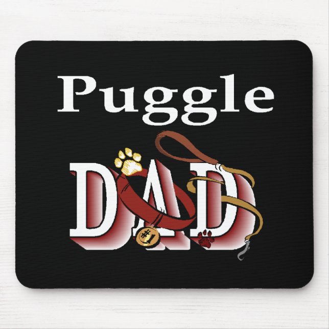 Puggle Vater Geschenke Mousepad (Vorne)