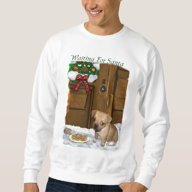 Puggle-Weihnachtsgeschenke Sweatshirt (Vorderseite)