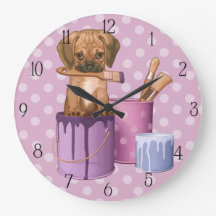 Puggle Welpe in der Lackierdose