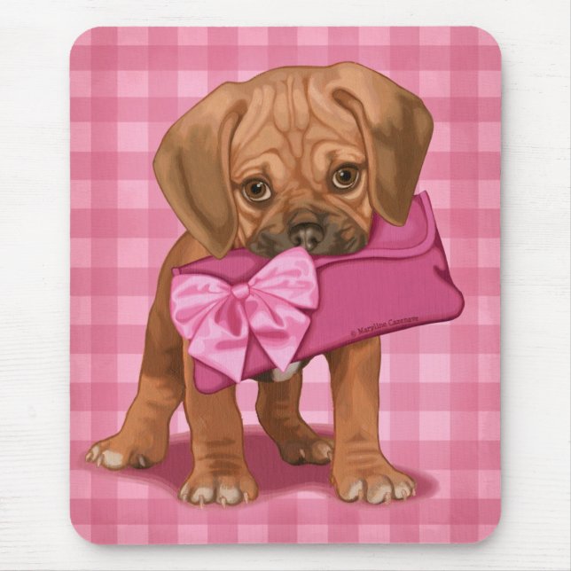 Puggle Welpe Mousepad (Vorne)