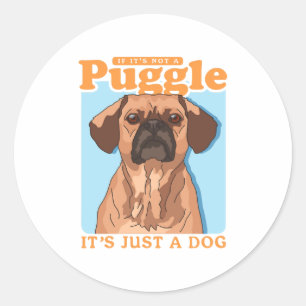 Puggles Hundebesitzer Es ist eine Puggle-Kopie Runder Aufkleber