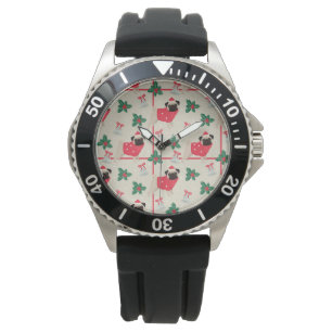 Puggy Christmas Watch Armbanduhr