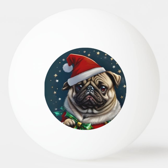 Puggy Claus Collection Tischtennisball (Vorderseite)