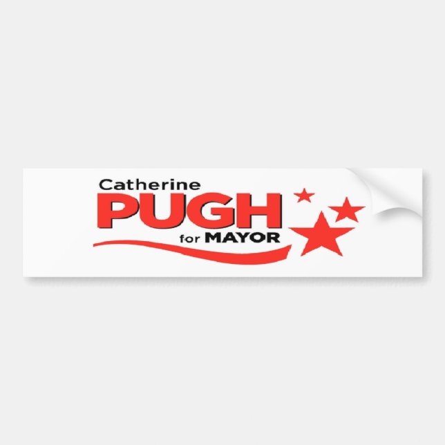 Pugh für Bürgermeister Autoaufkleber (Vorne)