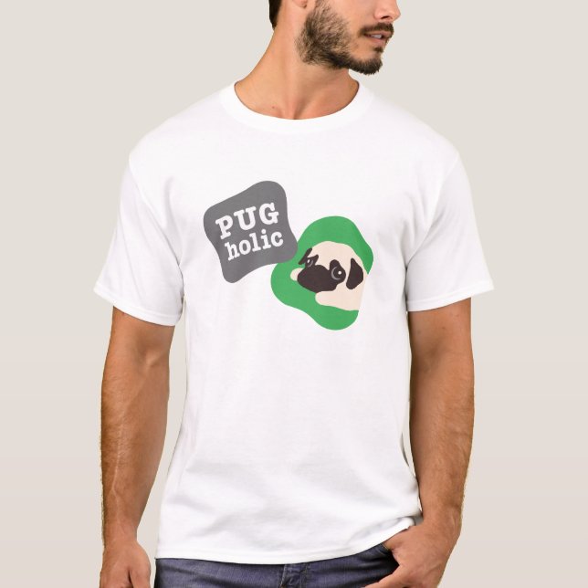 PUGholic メンズ T-Shirt (Vorderseite)