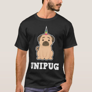 Pugicorn Dog Lovers Unipug Funny Mops Unicorn Shir T-Shirt
