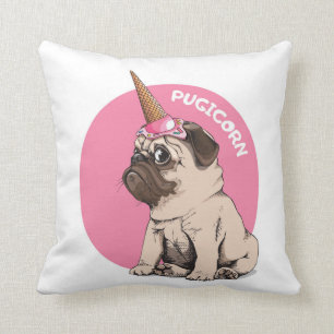 Pugicorn Kissen