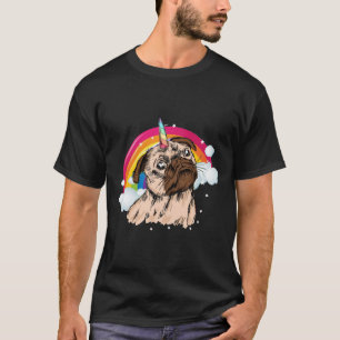 Pugicorn Mops Einhorn Geschenk für Mädchen Kinder T-Shirt