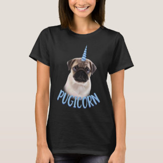 Pugicorn Niedlicher Mops und Unicorn Lover T - Shi T-Shirt