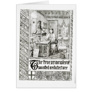 Pugin bei der Arbeit, Frontispiz 'von den wahren