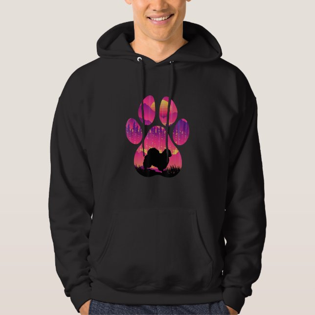 Puginese Paw Mom Dad Dog  Women Men Hoodie (Vorderseite)