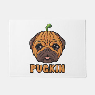 Pugkin - Halloween Mops Pumpkin Fußmatte