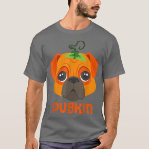 Pugkin Mops Pumpkin Dog Lover Halloween Kostüm Gif T-Shirt