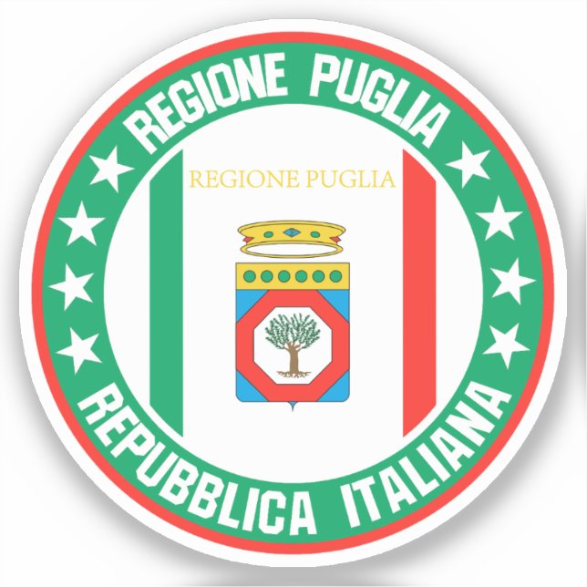 Puglia Aufkleber (Vorderseite)