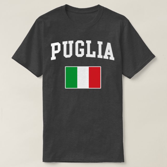 Puglia Italien Flagge Italia Familiengeschenk T-Shirt (Design vorne)