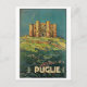 "Puglie ( Apulien ) Vintages italienisches Reisepl Postkarte (Vorderseite)