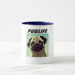 PUGLIFE Mops Welpe Hunde Tasse Niedliche Augen Por