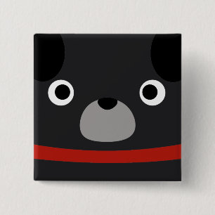 Pugly Mops Button