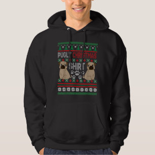 Pugly Mops Dog Ugly Weihnachts Weihnachtslieder Mo Hoodie