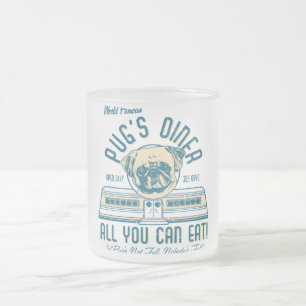 Pug's Diner 50er Jahre Vintage Retro Tassen (Rehfe