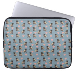 Pugs & hearts laptopschutzhülle