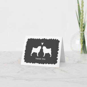 Pugs Hochzeit Danke