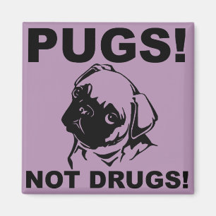 Pugs Keine Drogen Lustiger Kühlschrankmagnet Refri Magnet