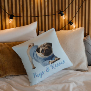 Pugs & Kisses Kissen