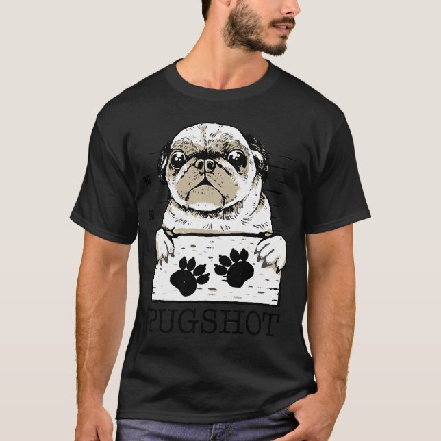 Pugshot - Böse Pfoten T-Shirt (Vorderseite)