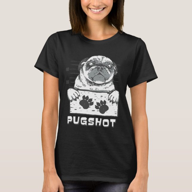 Pugshot eines Mops Mugshot Essential T - Shirt 574 (Vorderseite)