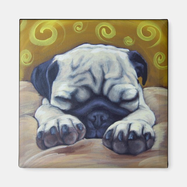 PugSleepy Magnet (Vorne)
