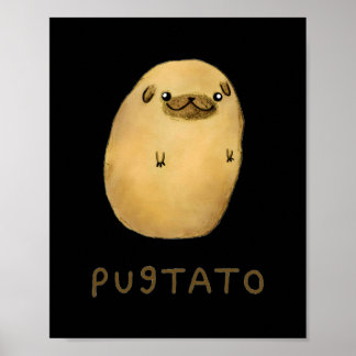 Pugtato Dog Funny Niedlich Poster