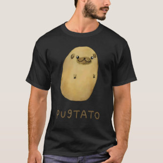 Pugtato Potato Hunde T-Shirt