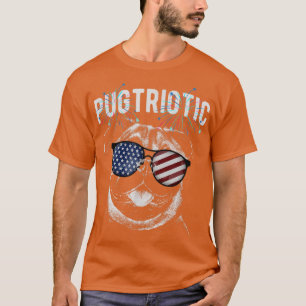 Pugtriotic Patriotic Mops U T-Shirt
