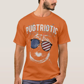 Pugtriotic Patriotic Mops U T-Shirt