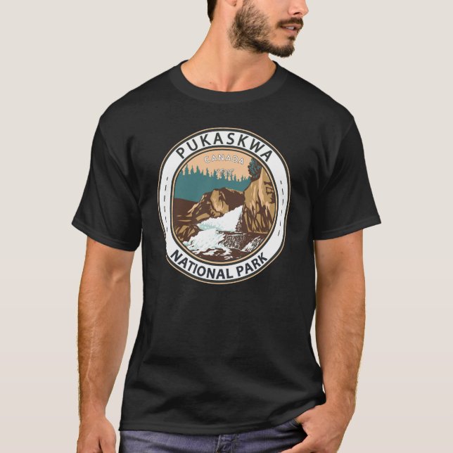 Pukaskwa Nationalpark Kanada Vintages Abzeichen T-Shirt (Vorderseite)