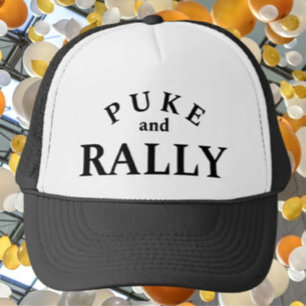 Puke and Rally Trucker Mütze – Lustige & Fette Aus