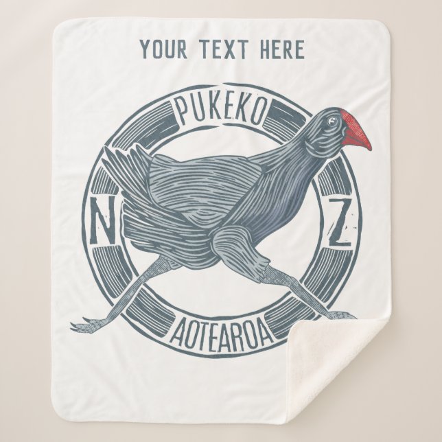 Pukeko Aotearoa Neuseeland Sherpadecke (Vorderseite)