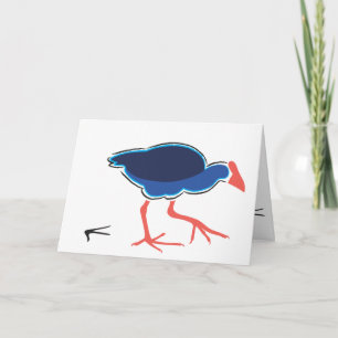 Pukeko faltende Karte