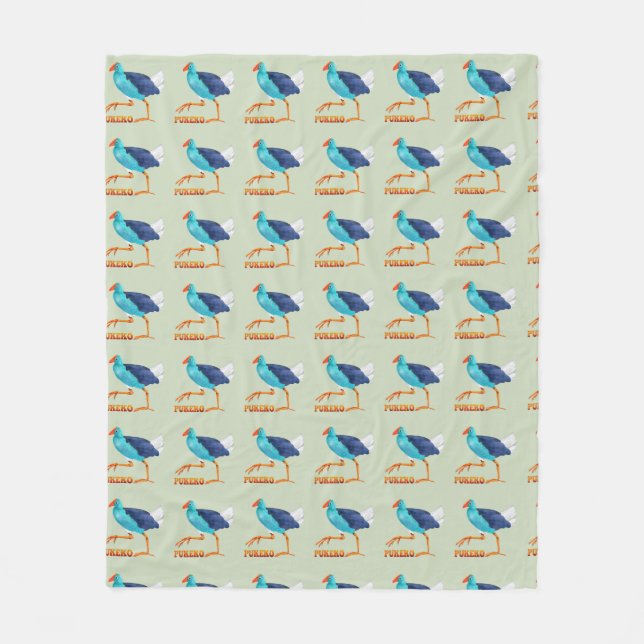 Pukeko Fleecedecke (Vorderseite)