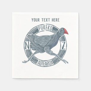 Pukeko NZ-Vogel Serviette