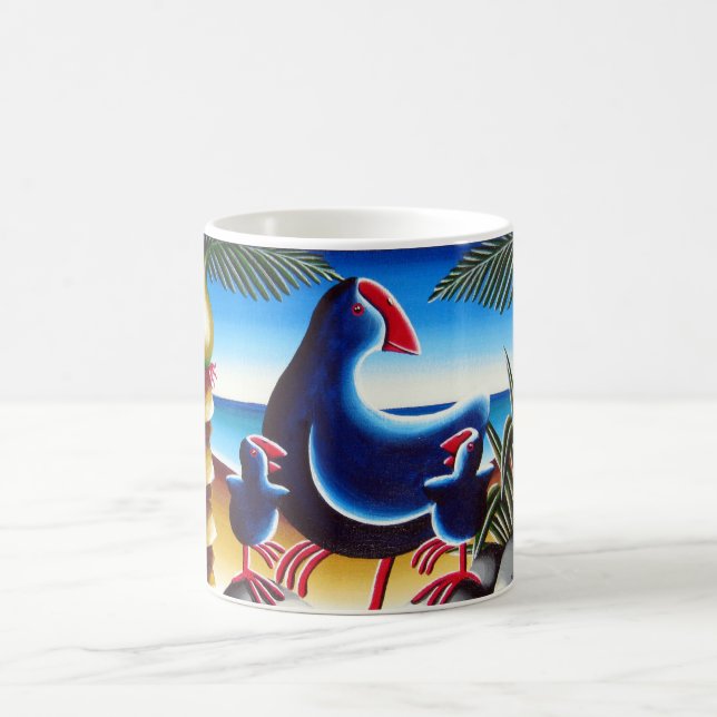 Pukekos u. Nikau Tasse (Mittel)
