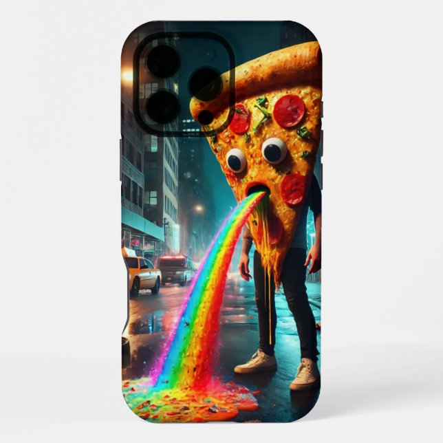 Pukey Pizza iPhone Hülle (Rückseite)