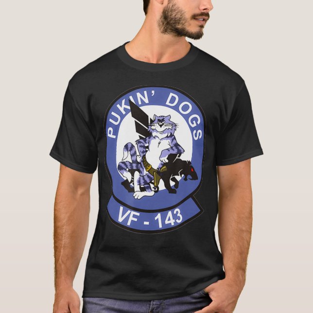 Pukin Dogs VF143 Hornet Squadron T-Shirt (Vorderseite)